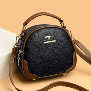 Túi Đeo Chéo Da Thời Trang Nhỏ Cho Phụ Nữ Túi Đeo Vai Đơn Túi Tròn Nhỏ Túi Xách Cho Mẹ Trung Niên Túi Đeo Chéo Thời Trang