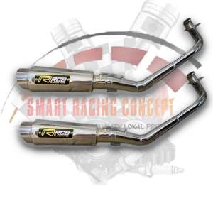 KNALPOT RACING RCB FULL CROOME MOTOR MATIC BEAT SCOOPY SPACY