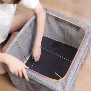 Foldable Cloth Storage Box Foldable Storage Box Clothes Organizer Stackable Storage Bags Home Organizer Basket for Clothes Books Toys
