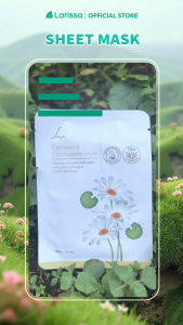 Larissa Sheet Mask Masker Wajah Praktis All Varian Brightening | Acne | Rejuvenation | Hydrating