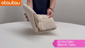 OTAUTAU Cotton Corduroy Cushion Cover Without Insert Throw Pillowcase 30x50/40x40/45x45/50x50/55x50/60x60cm KD024