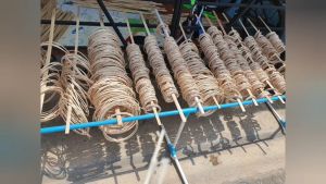 หวายแท้ 0.25X300 cm. เส้นกลม ปลอกเปลือกแล้ว