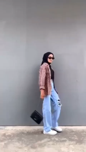 Sakura Glory - Celana Kulot Jeans Laurent Denim Premium