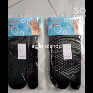COD 12 PASANG LEBIH MURAH- KAOS KAKI JEMPOL STOCKING TIPIS WANITA ANTI LICIN WARNA HITAM PENDEK PAKAI PLASTIK HARGA GROSIR