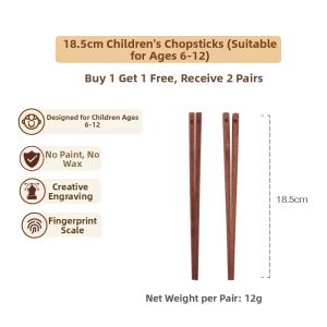 SHUEHO | Kids Training Chopsticks 3 Year Old+ Food Grade Wooden