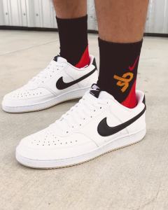 Nike Mens Court Vision Low Next Nature Shoes - Black ไนกี้ รองเท้าผู้ชาย Court Vision Low Next Nature - สีดํา