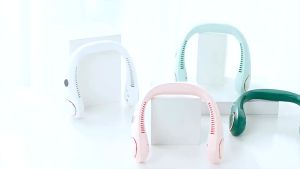 Portable Neck Fan USB Rechargeable 360° Surrounding Air Cooling Bladeless Kipas Mini Kipas Kecik Fan USB charging fans
