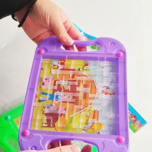 Ivorybaby Mainan Labirin Anak Mini Maze Pinball Anak Mainan Jadul Labirin Bola