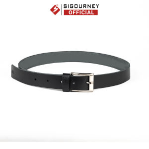 Dây Nịt Nam Da Bò SIGOURNEY Màu Đen TL-02D Bảo Hành 18 Tháng