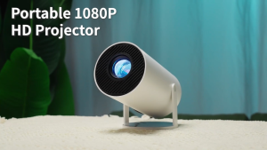 MeeGoo Mini Projector Portable Home Wireless Projector Max Version 1080P/4K HD with Auto Correction for phones tablets