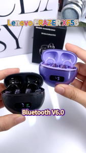 【Free Shipping】Lenovo ERAZER XF55 AI Translation Earphones Bluetooth 6.0 Supports 134 Languages HD Voice Translation Wireless Bluetooth Earbuds with LED Display