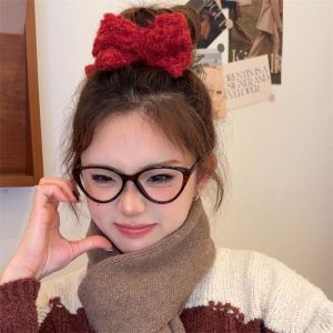 Red Butterfly Knot Hair Clip New Years Hair Accessories Korean Style Fresh out Winter Collection Small Fashion Jewelry
