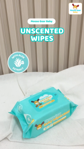 Moose Gear Baby Wipes Premium Unscented Travel Pack 36PACKS (1BOX) with Vitamin E & Aloe Extract Thick & Soft