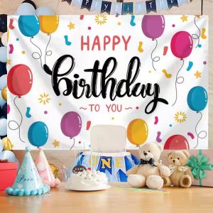 birthday background decoration birthday background Tapestry birthday party background arrangement