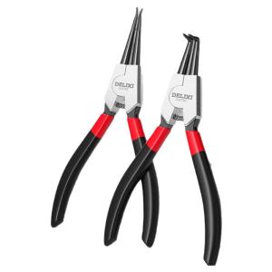 DELIXI Electric | Internal and External Retaining Ring Pliers Small Set Multifunction Spring Clip Expander