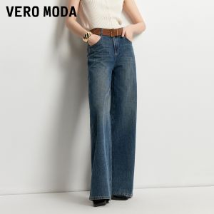 Vero Moda | Detachable Belt Vintage Washed Straight Jeans