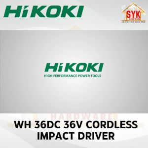 SYK HIKOKI WH36DC 36V SOLO Cordless Brushless Impact Drill Multivolt Triple Hammer Heavy Duty Battery Drill Mesin Gerundi