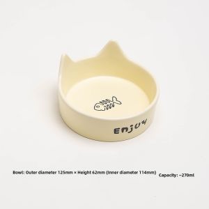 Petdebby | Anti-Spill Ceramic Cat Water and Food Bowl