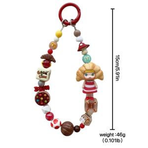 Creative Cartoon Bubble Candy Colored Resin Heavy Duty Mobile Phone Chain Lanyard Bag Hanging Accessory New Model