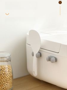 Kitchen Wall Mounted Rice Spoon Storage Rack Silicone Cooking Utensil Holder Lazy Home Organizer Durable Handle Holder