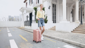 SEA CHOICE Check-in Suitcase Set 24/28 inch ABS Hardcase Spinner Travel Luggage TSA Lock