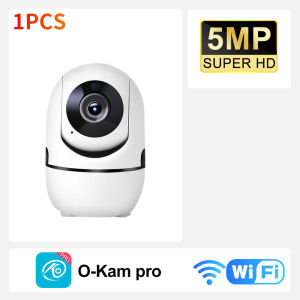 PEGATAH 8MP Home Security Camera Indoor WiFi Pet Camera & Baby Monitor with Human Tracking IR Night Vision O-Kam Pro App