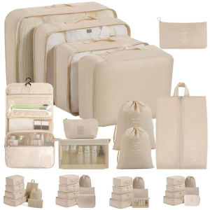 7pcs Set Foldable Clothes Sorting Organizer Bag Portable Luggage Travel Storage BagsTravel Clothing OrganizerPacking Cubes