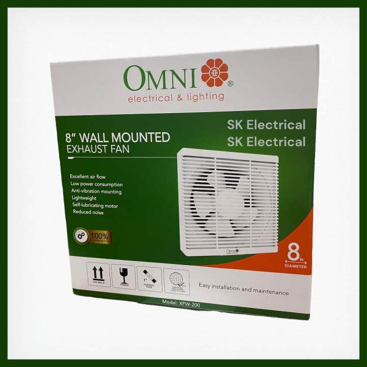 OMNI 8” EXHAUST FAN WALL MOUNTED XFW200 Lazada PH
