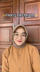 Hijab segi empat paris premium square kerudung beraneka warna finishing full jahit tepi