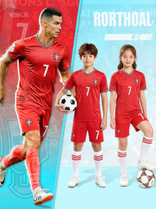 Cristiano Ronaldo 7th Custom Kid Soccer Suit