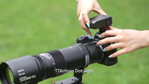 TTArtisan Dot Sight with Reticle for Telephoto Camera Lens with Hot Shoe Mount Red / Green Guide 5 Level Brightness Tuning Dial Locking Design and Auto Sleep Mode for DSLR Mirrorless Photography | JG Superstore