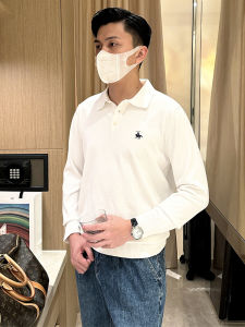 Áo Thun Polo Cổ Polo Dài Tay Ôm Vừa Vặn Thời Trang Công Sở Cho Nam Mùa Thu Đông Đi Làm Thường Ngày Chất Liệu Polyester