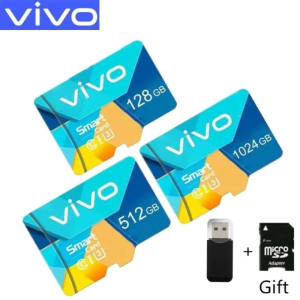 100%Original Product Free Shipping Vivo High Speed Memory Micro SD Card XC Microsd Mobile TF Card For Phone Game Console Computer No Refurbished And Brand New Products C10 A2 U3 512GB 256GB 128GB COD