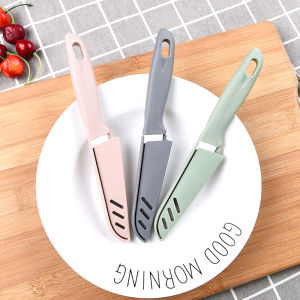 Stainless Steel Portable Folding Fruit Knife with Case Peeler Multi-Functional Peeler Home Use Kitchen Cooking Tool