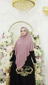 AJE ZAS - Hijab Bahan Jersey Tebal Runcing Depan Kepala Pet Antem Kode AHA