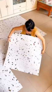 Wallpaper Stiker Dinding PVC Vinyl Marble Motif Keramik Granit 60x60 cm Tahan Air Anti Tabrakan Dekorasi Kamar Premium Quality