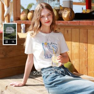 3COLOUR·S | Cat Print T-Shirt Women M