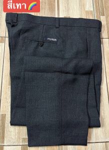 กางเกงขายาวผู้ใหญ่ **รุ่นเนื้อดี กางเกงขายาว คนแก่ คนมีอายุ พ่อบ้าน แบบเรียบ ใช้ทน ใส่สบาย รีดง่าย คุณภาพดี มี3กระเป๋า👨🏻