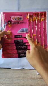 Kertas Origami Forte [1 Set/5 Warna/25 Lembar] / Kertas Lipat Serbaguna / Kertas Hias Besar / Kertas Warna Warni Kecil / Kertas Kerajinan Tangan