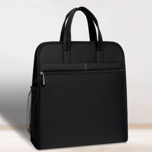 Smartconn Zippered Document Bag with Handle File Tote Bag Pouch for Carrying Paper Files Books Filing Folder Meeting Office School Organizer Briefcase Waterproof Lightweight