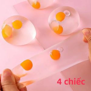 Bóng Trứng Lòng Đỏ Trong Suốt Đồ Chơi Bóp Giảm Căng Thẳng Vui Nhộn Dành Cho Trẻ Em & Người Lớn Quà Tặng Sinh Nhật 1 Cái