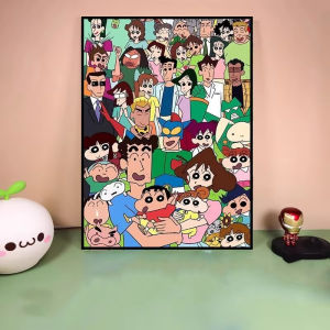 Kayou | DIY Crayon Shin‑chan Diamond Painting Rainbow Sunset Anime Handmade Art Exquisite Creative Gift Home Decoration
