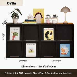 OYIla | Dustproof Modular Drawer Storage Cabinet Black