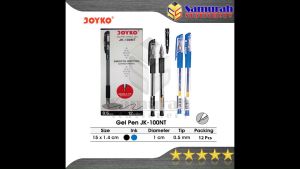 Gel Pen Joyko JK 100 (Runcing) / JK 100 NT(Jarum) Pulpen GelPen JK-100 0.5 mm / Bolpen Pengel JK100