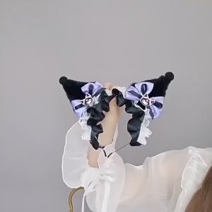 Premium Bando Sanrio Kuromi/Bando Cosplay Kuromi/Bando Kuromi Cat Ears/Bando Sanrio Kuromi Premium