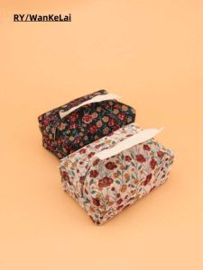 กล่องใส่กระดาษเช็ดหน้าสไตล์วินเทจ RY ลายดอกไม้ขนาดเล็กสำหรับใช้ในบ้าน ห้องนั่งเล่น โต๊ะกาแฟ รถ กระเป๋าใส่กระดาษเช็ดหน้า