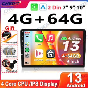 Android 13 2Din Car Radio 7"/9"/10" Universal 64G wireless Carplay Android Auto GPS multimedia Player Car intelligent systems