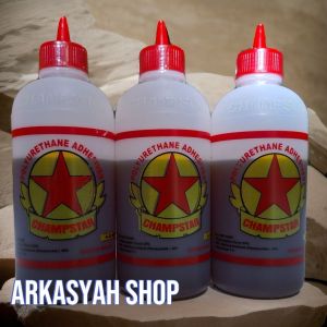 LEM BINTANG PU MERAH 1/2KG 3 BOTOL (LEM CROT LEM MADU LEM BUSA LEM KAYU)