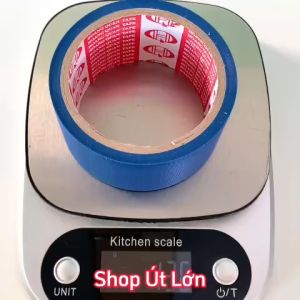 1 Cuộn băng keo simili màu xanh dương rộng 4.7cm dài 12 mét lõi giấy 3mm giá tại xưởng
