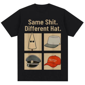 Sanrio | Funny Same Shit Different Hat Meme Graphic T-shirt Men Women Humor Vintage Novelty T-shirts Oversized 100% Cotton Casual T Shirt